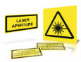 Laser warning labels